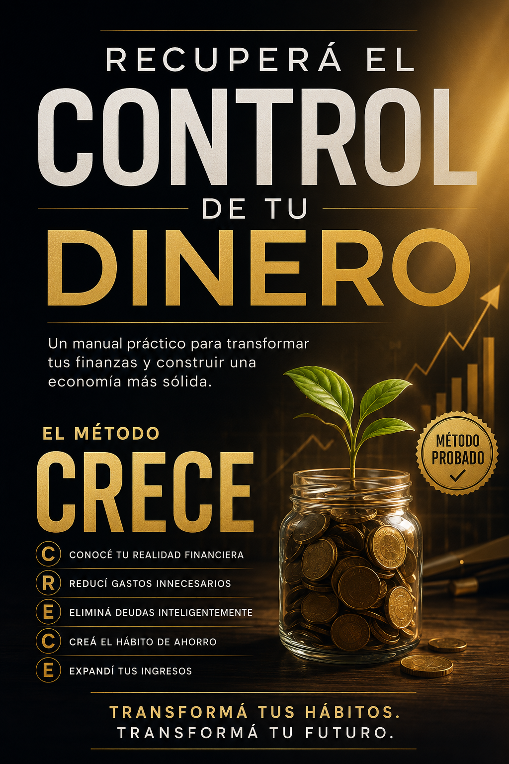 RECUPERA EL CONTROL DE TU DINERO, Metodo crece para salir de deudas + 3 bonos